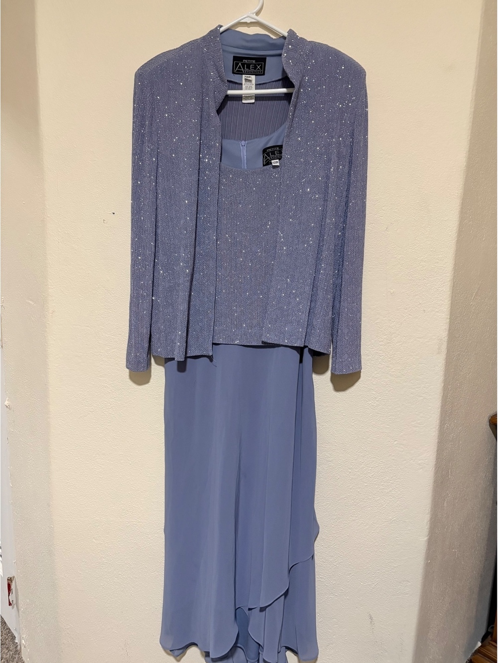 Alex Evenings 12 Petite 2-Piece Evening Dress Mother of the Bride Formal wear